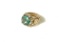 14KT YELLOW GOLD AND CHRYSOPRASE RING: