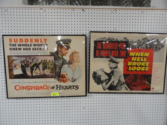 (2) VINTAGE WWII MOVIE POSTERS: