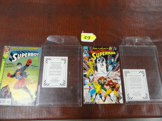 TWO SIGNED & NUMBERED DC COMICS: