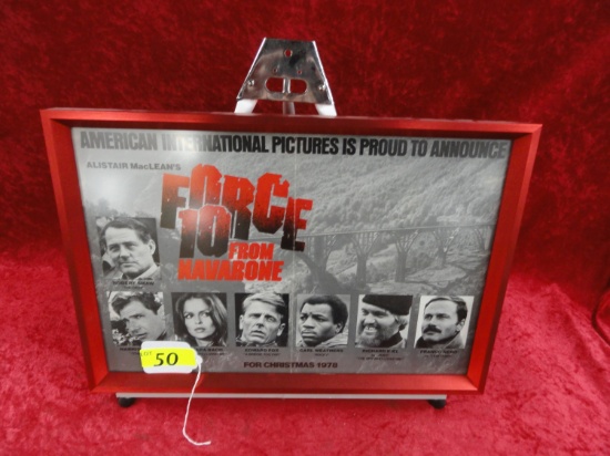 VINTAGE MOVIE POSTER: "FORCE 10 FROM NAVARONE" 1978