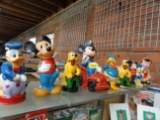 9 WALT DISNEY CARTOON CHARACTER BANKS