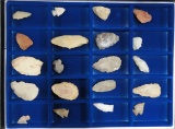 COLLECTION OF 20 NATIVE AMERICAN POINTS AND SCRAPERS