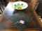 GRANITE LAZY SUSAN AND LARGE CENTER BOWL