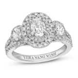 14 kt GOLD AND DIAMOND VERA WANG WISH COLLECTION ENGAGEMENT RING