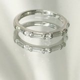 PLATINUM AND DIAMOND WEDDING BAND