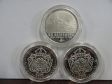 (3) 1 TROY OZ .999 SILVER ROUNDS