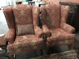 (2) WING BACK CHAIRS