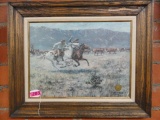 JOE RADER ROBERTS  TEXAS RANGER COMMEMORATIVE PRINT