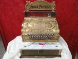 ANTIQUE NATIONAL BRASS CASH REGISTER MODEL 332, SR #1214742: