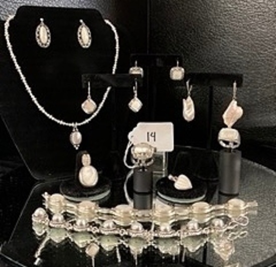 PEARL AND SILVER MIXED LOT