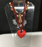 3 AFRICAN NECKLACES