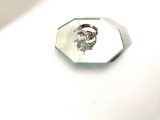 STERLING AND TOURMALINE RING 