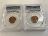 (2) 1909VDB PCGS GRADED LINCOLN CENTS