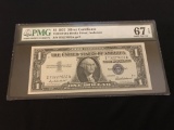 PGM GRADED 1957 $1 SILVER CERTIFICATE EPQ 64