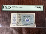 PCGS GRADED MILITARY PAYMENT CERTIFICATE