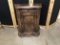 OLD WORLD CRACKLE FINISH & PAINTED CABINET,