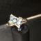 10KT YELLOW GOLD AND TOPAZ RING