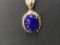 14KT GOLD AND LAPIS LAZULI PENDANT