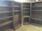 (10) RON WEBBER VIKING OAK BOOK SHELVES