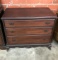 MAHOGANY CASE CHEST WITH 3 CEDAR DRAWERS