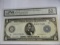 PMG GRADED $5 1914 FEDERAL RESERVE NOTE, BOSTON,