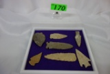 (7) NATIVE AMERICAN  PALEO INDIAN SPEAR POINTS,