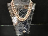 PEARL  NECKLACES  AND RING: (