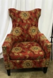 TRANSITIONAL RED OCCASIONAL CHAIR