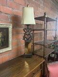 LAMP WITH COPPER & IRON BASE