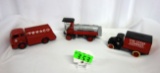 4 CAST IRON TRUCKS, MODERN