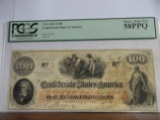 PCGS GRADED 1862 $100 CONFEDERATE STATES OF AMERICA,