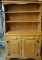 A BRANDT RANCH OAK HUTCH WITH 2 DRAWERS OVER 2 DOORS