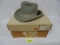 KENNY ROGERS SILVER BELLY ROUGH CUT COWBOY HAT SIZE 7 5/8 WITH BOX