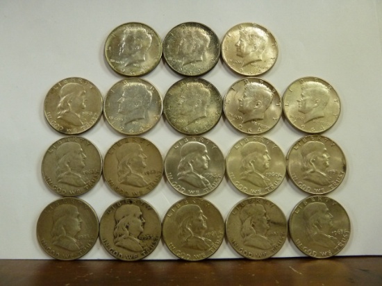 (18) ASSORTED 50 cents