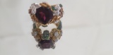 14KT GOLD AND GEMSTONE RING