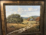 R MOODY  OIL ON CANVAS, AUTUM LANDSCAPE