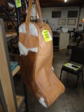 LEATHER AND HAIR ON COWBOY BOOT CARRIER