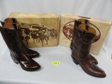 2 PAIR LUCCHESE BOOTS: