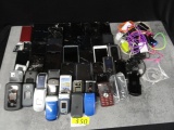 LOT OF CELL PHONES: