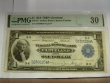 PMG GRADED VF30 $1 1918 FRBN CLEVELAND