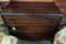 MAHOGANY CASE CHEST WITH 3 CEDAR DRAWERS BY STOW AWAY CO