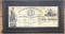 LARGE FRAMED GOVERNMENT OF TEXAS 20 DOLLAR NOTE