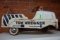VINTAGE TOW WRECKER PEDDLE CAR, MISSING FRONT WHEEL