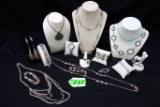 LOT OF SILVER JEWELRY: