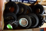 LOT OF RUBBER TIRE ASH TRAYS