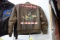 LEATHER BOMBER JACKET WITH PATCHES 