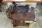 BILLY COOK SADDLERY TOOLED RIDING SADDLE,