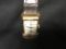 18KT GOLD MEN'S LORD ELGIN WATCH WITH ALLIGATOR BAND, NO CRYSTAL