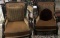 PAIR OF LEATHER MASTER OCCASIONAL CHAIRS W
