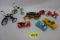 TRAY OF MINIATURE CARS, TRUCKS & TRICYCLES